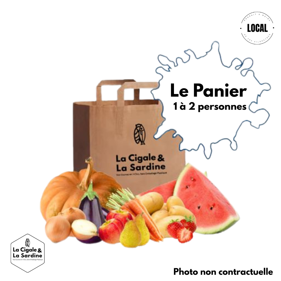 "Le Panier" - Panier de Fruits & Légumes (1 à 2 personnes)