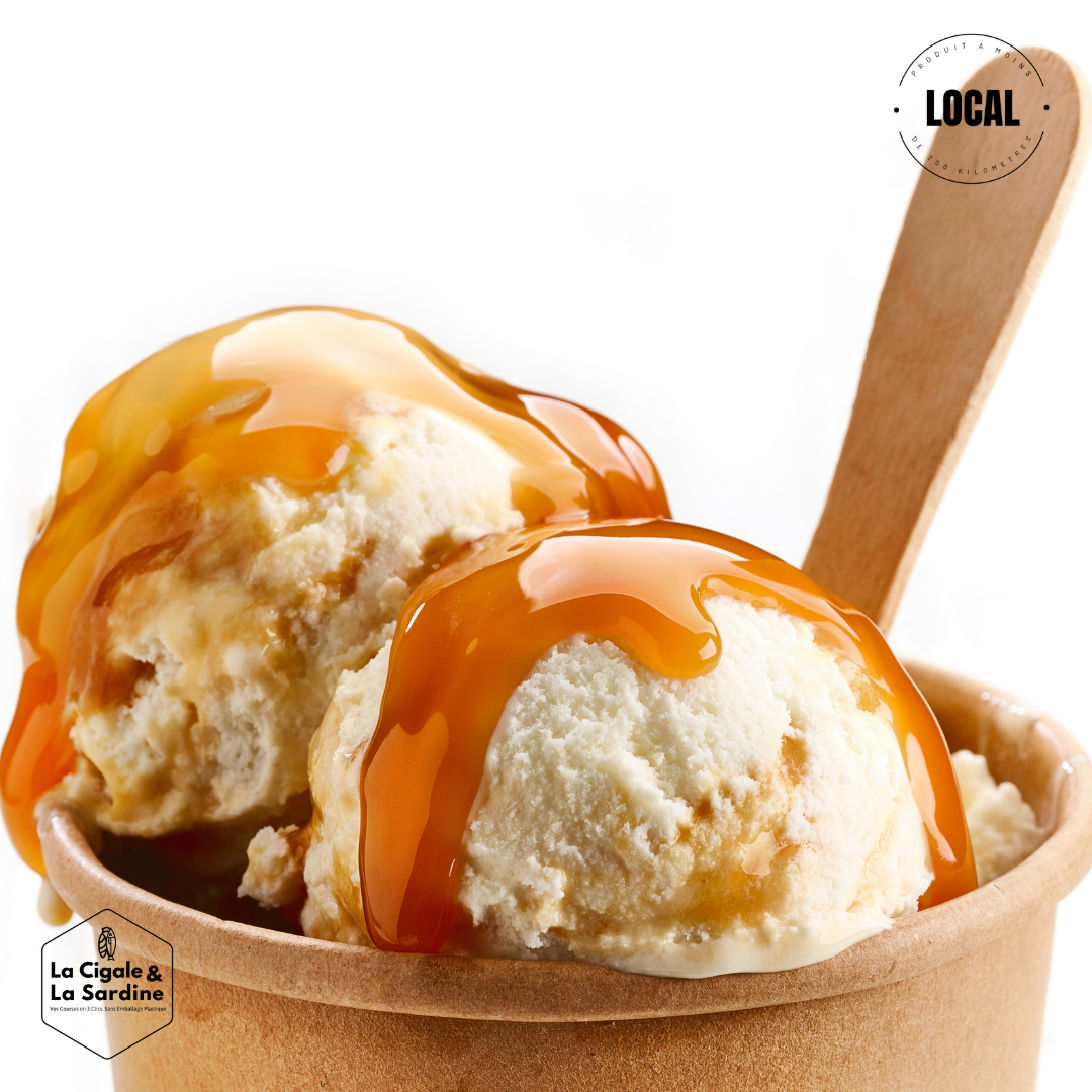 Caramel beurre Salé à la Fleur de Sel de Camargue - Pot de 315g | Fabriqué à Mimet