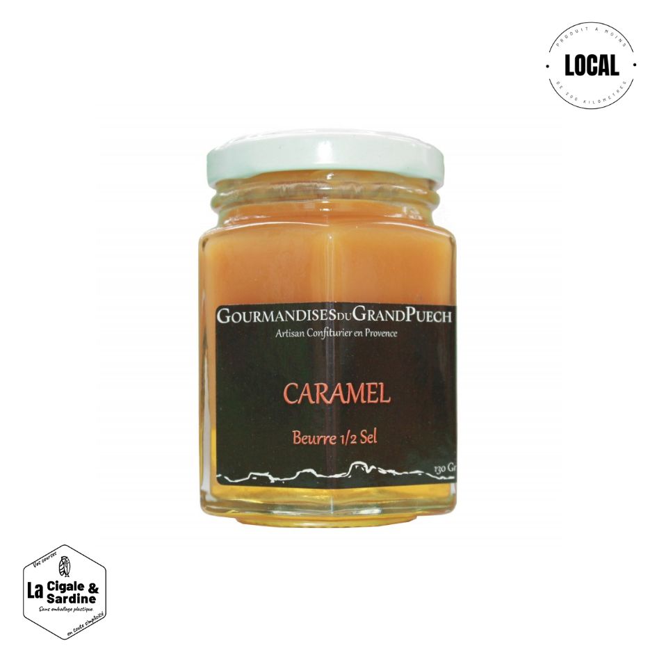 Caramel beurre Salé à la Fleur de Sel de Camargue | 315g | Cuite au Chaudron de Cuivre