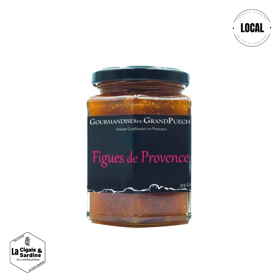 Confiture Artisanale aux Figues de Provence | 315g | Cuite au Chaudron de Cuivre