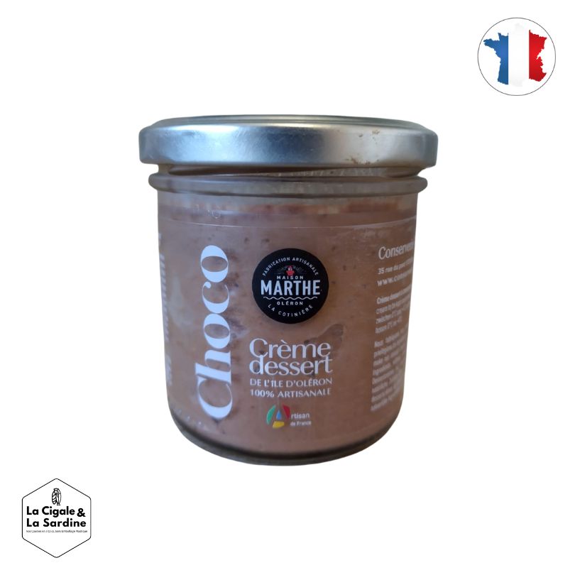 Crème dessert Artisanale - Chocolat Noir (64% Cacao)