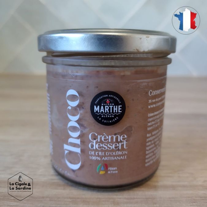 Crème dessert Artisanale - Chocolat Noir (64% Cacao)