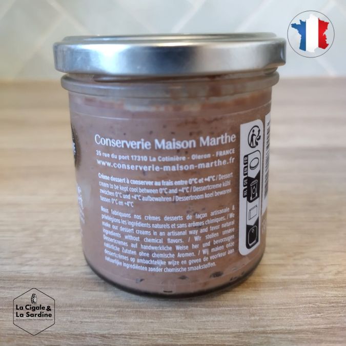 Crème dessert Artisanale - Chocolat Noir (64% Cacao)
