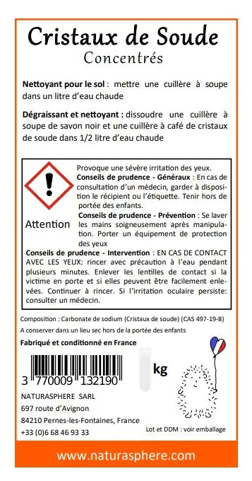 Cristaux de soude