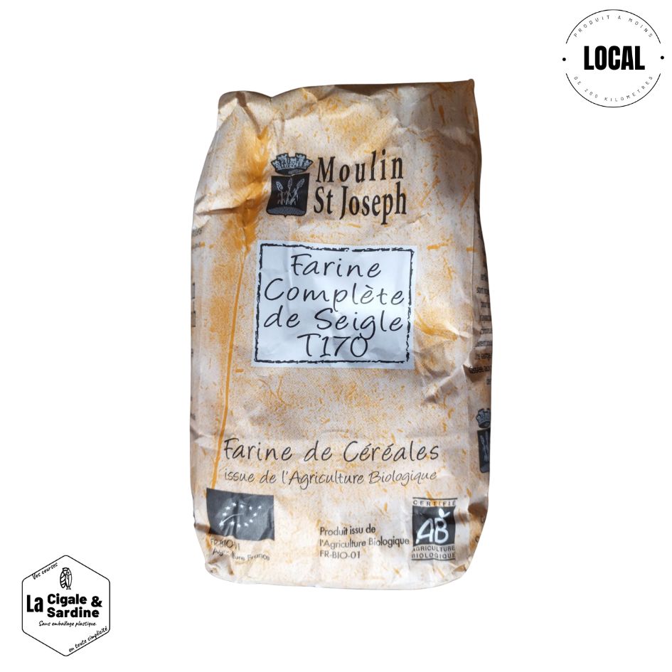 Farine de Seigle 1Kg|Moulin de Grans