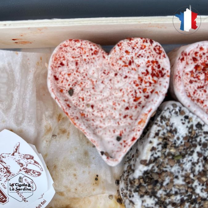 Fromage de Chèvre Piment d'Espelette - Coeur de Chèvre au Lait Cru