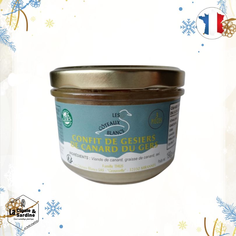 Confit de Gésiers de Canard du Gers | 3 pièces