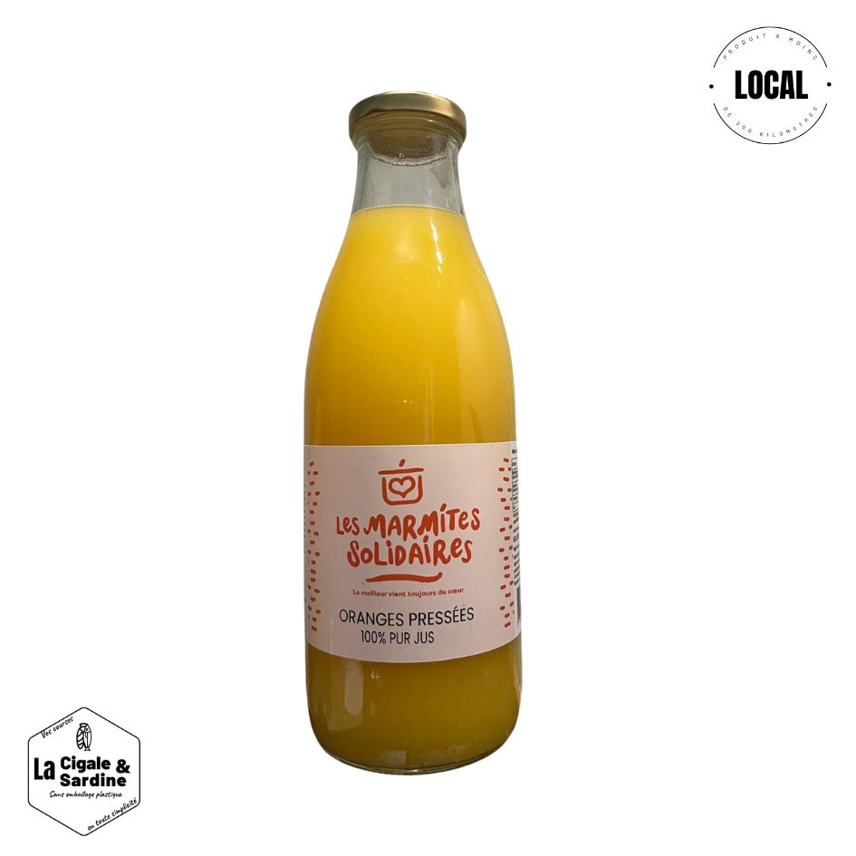 Jus d'Orange Anti-Gaspi et Solidaire | Sans Pulpe