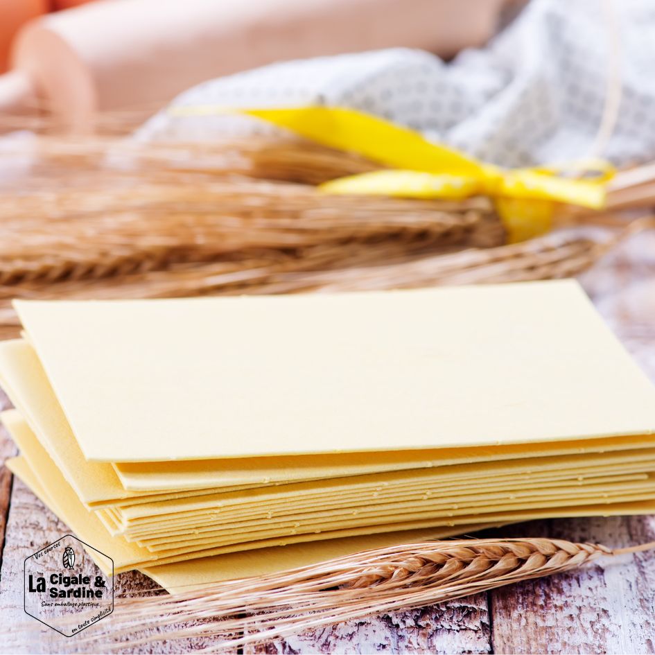Lasagnes blanches Bio Sans Oeufs | 10 Feuilles Vrac