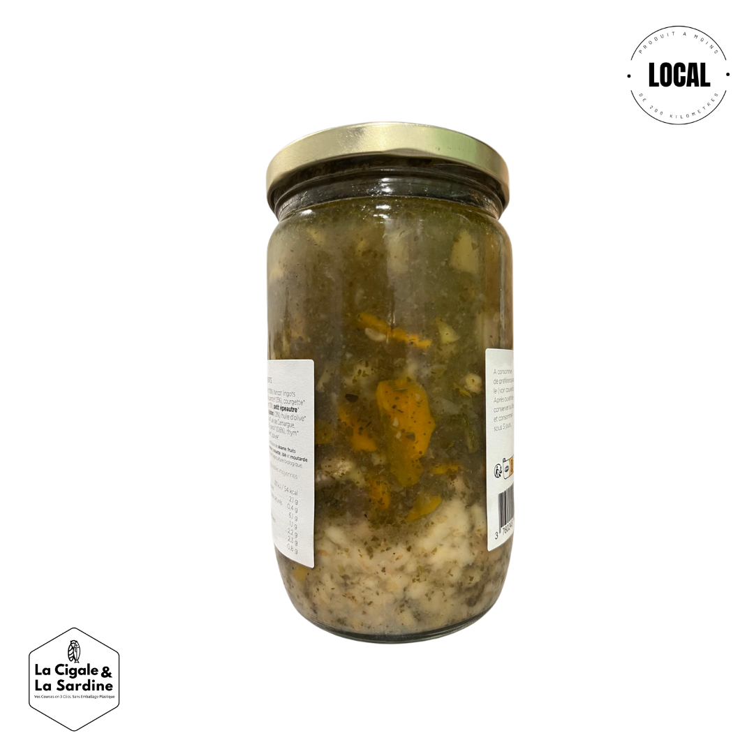 Minestrone Bio (haricots blancs, petit épeautre) - 660g | Fabriqué en Provence