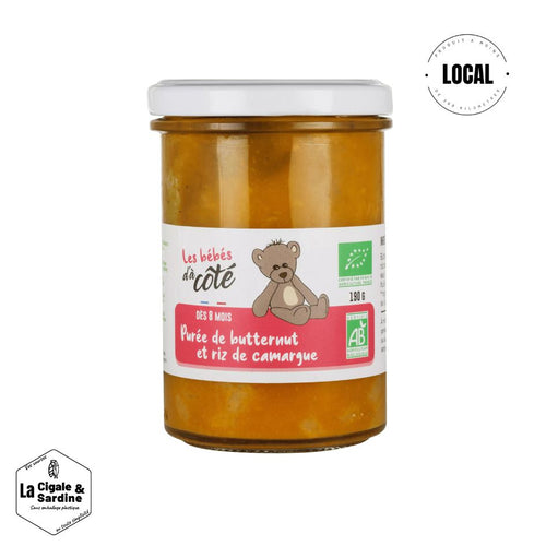 Purée de Butternut et Riz de Camargue|Petit-pot Bio et Local