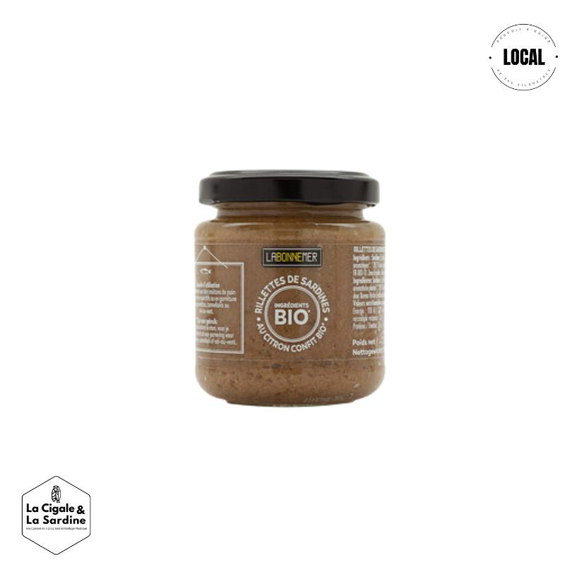Rillettes de Sardines Bio au Citron Confit - La Bonne Mère