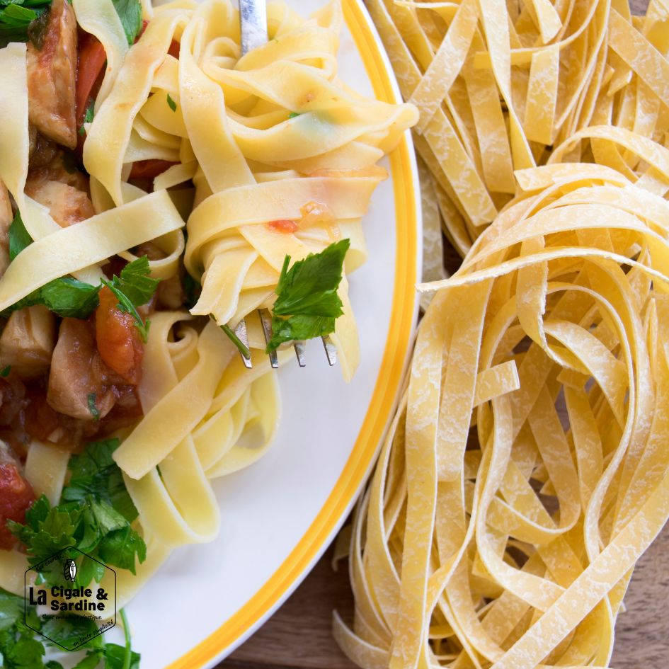 Tagliatelles Cèpes et Châtaignes - Fabriquées en Provence