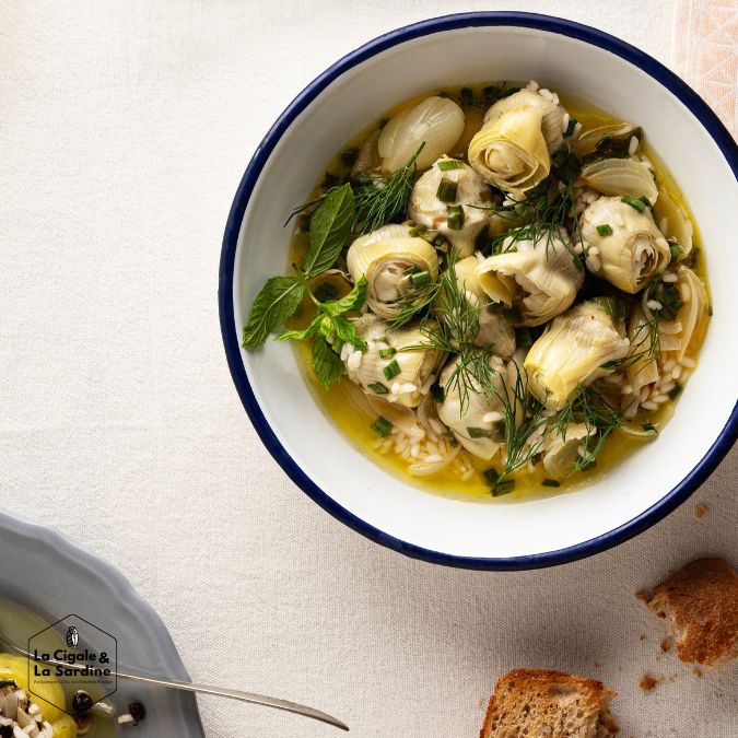 Concoctez la Recette traditionnelle marseillaise d'Artichauts en Barigoule. Recette Provençale de Printemps