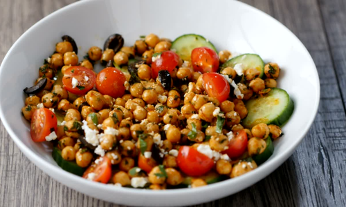 Salade pois chiche cumin
