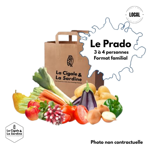 "Le Prado" - Panier de Fruits & Légumes (pour 3 à 4 personnes)