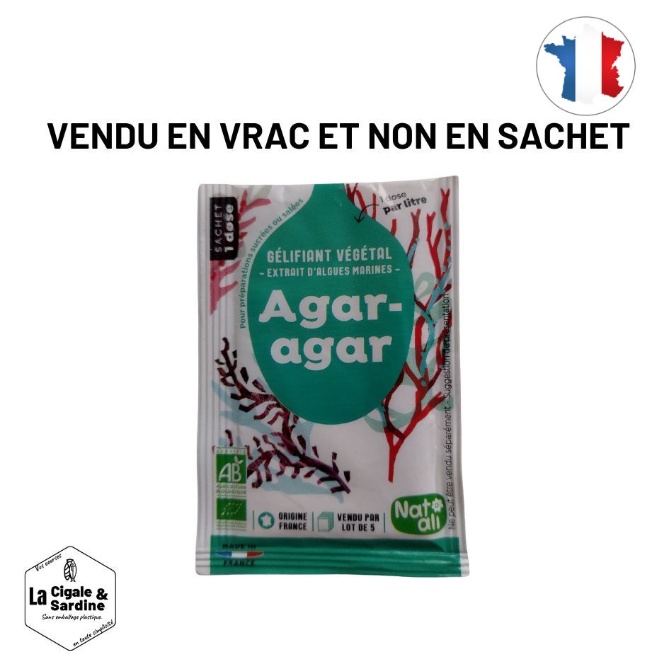 Agar-Agar en Vrac | Gélifiant Alimentaire Naturel