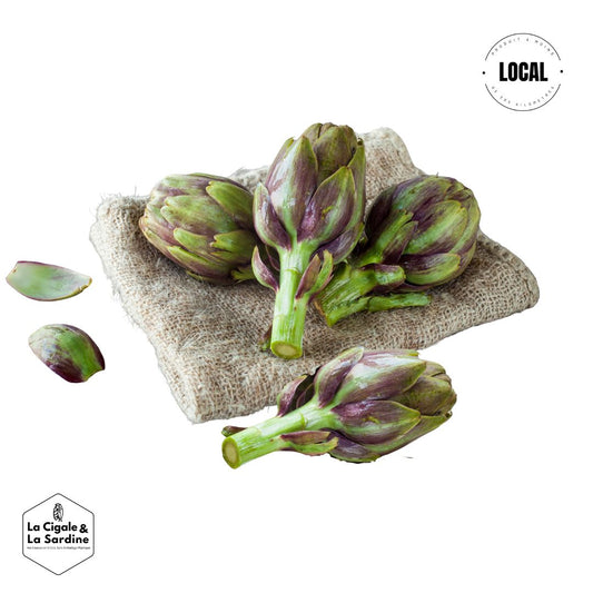 Artichaut Petit Violet x4 BIO - Plein Champs | Cultivé à Aubagne