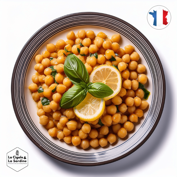 Pois Chiche cuisinés Citron Basilic | Origine France