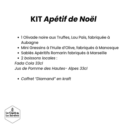 Coffret cadeau Apéritif -* Produits locaux dans un écrin de diamant