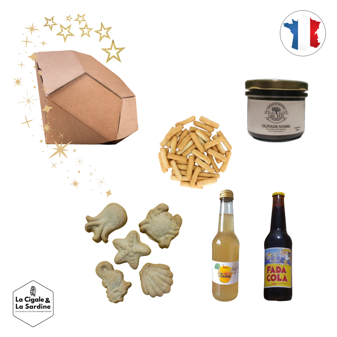 Coffret cadeau Apéritif -* Produits locaux dans un écrin de diamant