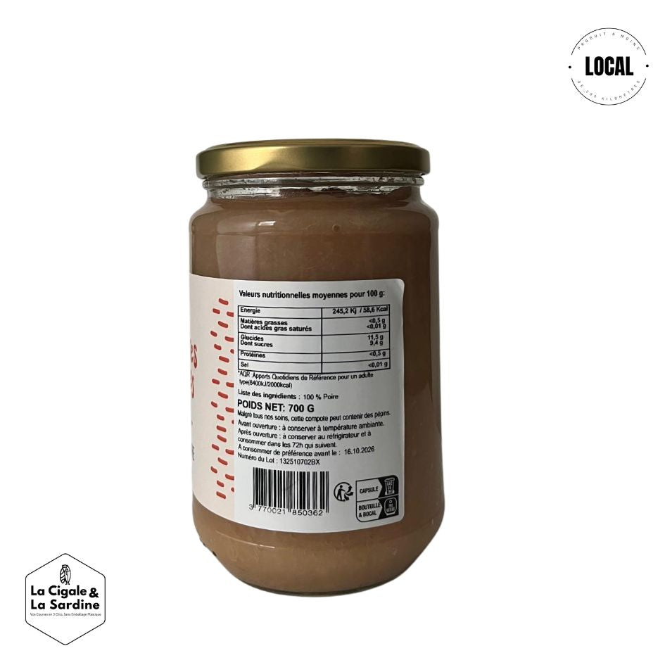 Compote de Poires Anti-Gaspi | 700g