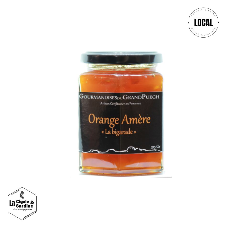 Confiture Artisanale Oranges Amères | 315g | Cuite au Chaudron de Cuivre