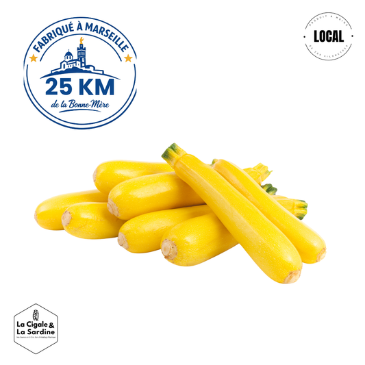 Courgettes Jaunes | Cultivées à Roquevaire en Provence