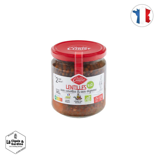 Lentilles cuisinées bio | Origine France | 340g