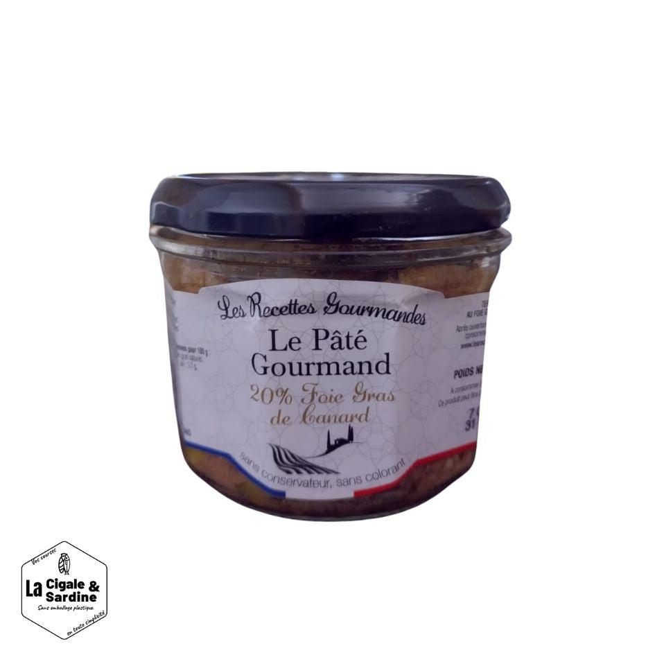 Pâté Gourmand 20% de Foie Gras de canard | 180g