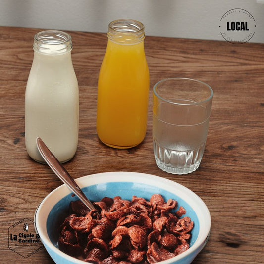 Le Petit-Déjeuner des Champions - Lait Fermier, Céréales Chocolune et Jus d'Orange