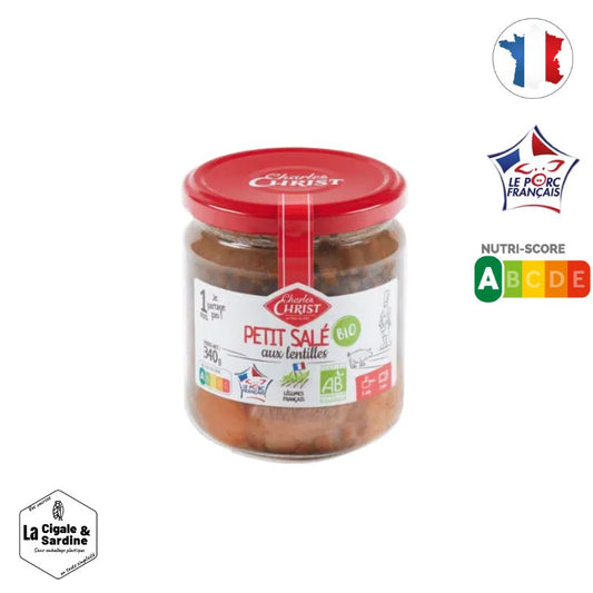 Petit Salé aux Lentilles Bio - 340g | Origine France