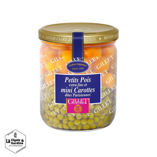 Petits Pois Extra-Fins & Jeunes Carottes Rondes - Origine France | 44,6cl