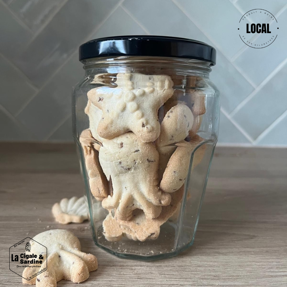 Biscuits Sablés Sucrés aux Pépites de Chocolat | Fabriqués à Marseille