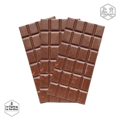Tablette de Chocolat au Lait 46% - Bio - Vrac｜Fabriquée dans la Drôme