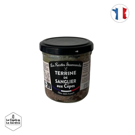 Terrine de Sanglier aux Cèpes - Gibier 100% Français | 90g