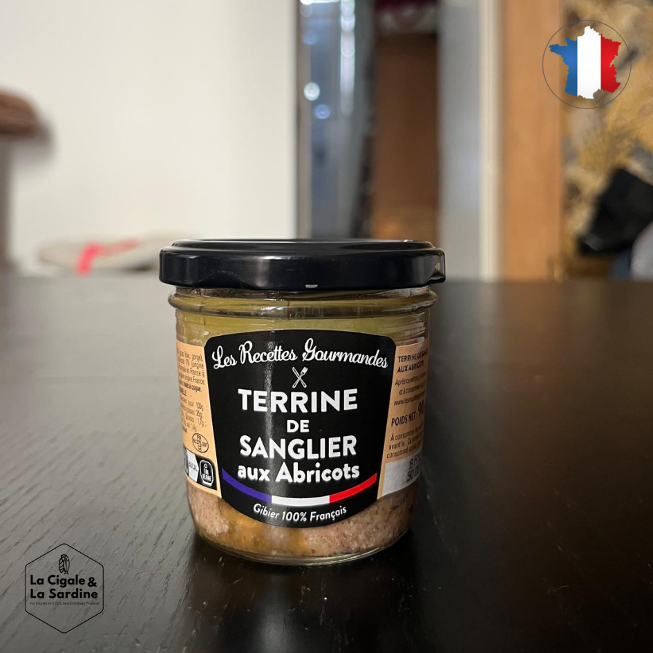 Terrine de Sanglier aux Abricots - Gibier 100% Français | 90g