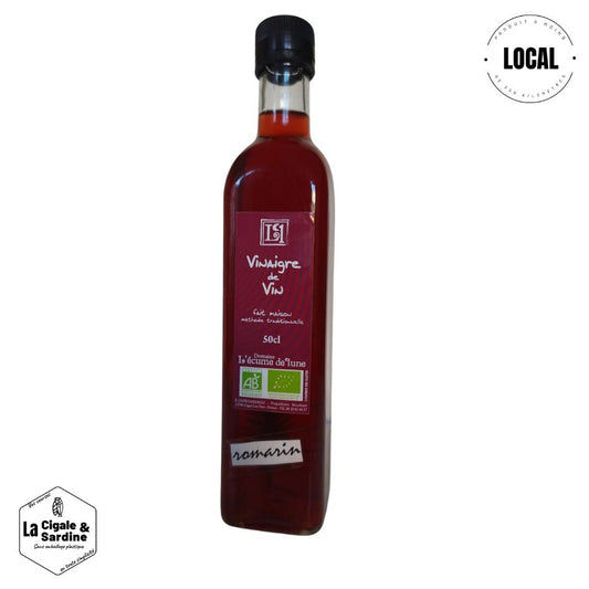 Vinaigre de Vin au Romarin Fabriqué à Cuges-les-Pins | 50 cl
